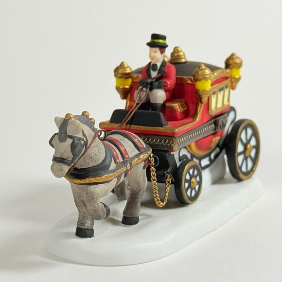 Dept 56 Royal Coach Trinket Box Hinged Horse Heritage Village 57501 Retired - Picture 2 of 10